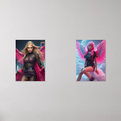 Superheldin Bilderwand Sets (Vorderseite)