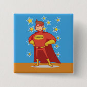Superheldin des ersten Vaters Button (Vorderseite)