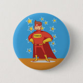 Superheldin des ersten Vaters Button (Vorderseite)