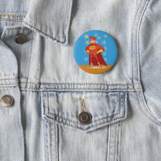 Superheldin des ersten Vaters Button (Beispiel)