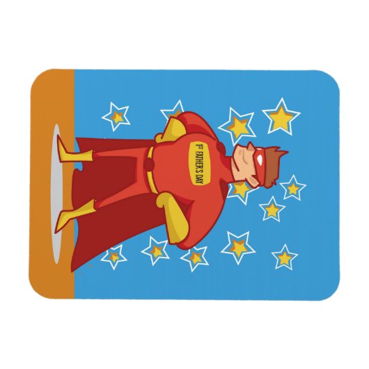Superheldin des ersten Vaters Magnet (Horizontal)