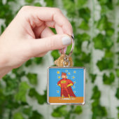 Superheldin des ersten Vaters Schlüsselanhänger (Hand)