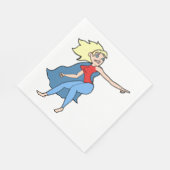 Superheldin Frau Serviette (Ecke)