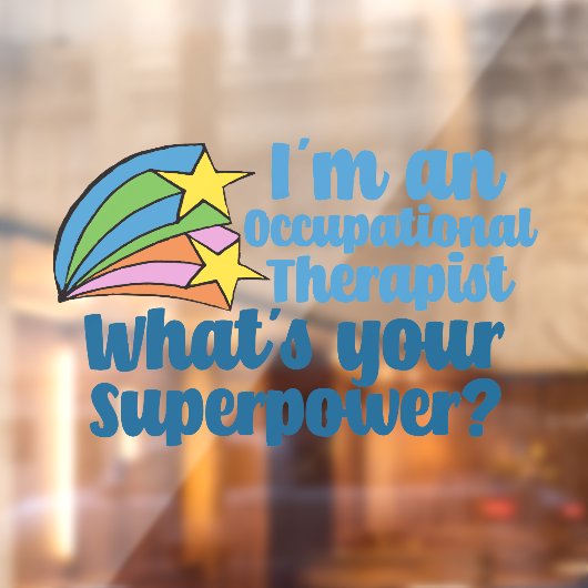 Superheldin für niedliche Arbeitstherapie Fensteraufkleber (Blatt 2)