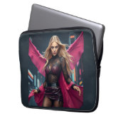 Superheldin Laptopschutzhülle (Vorderseite Links)