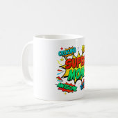 Superheldin Mama für Frauen Kaffeetasse (Vorderseite Links)