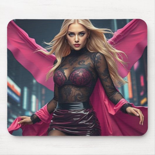 Superheldin Mousepad (Vorne)