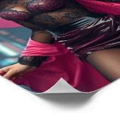 Superheldin Poster (Ecke)