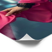 Superheldin Poster (Ecke)