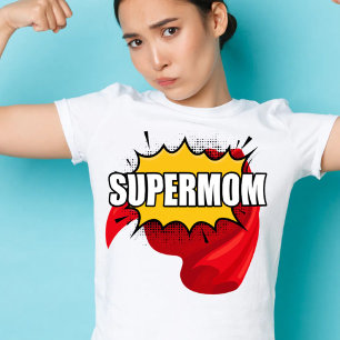 Superheldin süße Muttertags Super-Mama T-Shirt