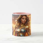 SUPERHELDIN - WEIBLICHER SUPERHELD TASSE (Zentrum)
