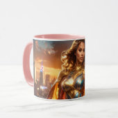 SUPERHELDIN - WEIBLICHER SUPERHELD TASSE (Vorderseite Links)