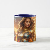 SUPERHELDIN - WEIBLICHER SUPERHELD TASSE (Zentrum)
