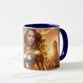 SUPERHELDIN - WEIBLICHER SUPERHELD TASSE (VorderseiteRechts)
