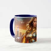 SUPERHELDIN - WEIBLICHER SUPERHELD TASSE (Vorderseite Links)