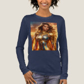SUPERHELDIN - WEIBLICHER SUPERHELD Tri-Blend SHIRT (Vorderseite)