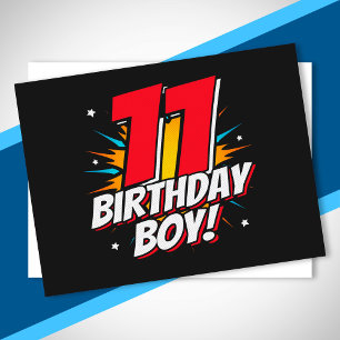 Superheldin zum Geburtstag - 11 Jahre alt - 11. Ge Postkarte