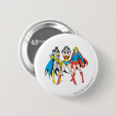Superheldinnen posieren button (Vorne & Hinten)