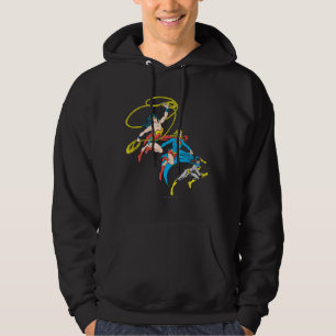 Superheldinnen springen hoodie