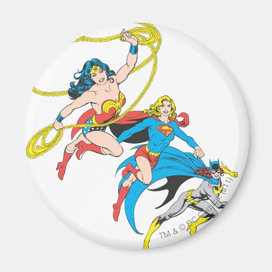 Superheldinnen springen magnet (Vorne)