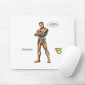 SuperheldMausunterlage Mousepad (Mit Mouse)