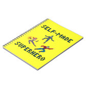 Superheldpapiernotizbuch Notizblock (Linke Seite)