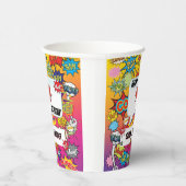 Superheran Monogram Birthday Surprise Kids Pappbecher (Rechts)