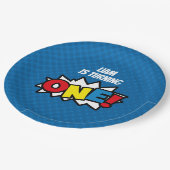 Superhero 1. Birthay, PapierTeller (Schrägansicht)