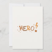 Superhero Animals Kindergeburtstag Danke Karte (Rückseite)