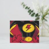 Superhero Anzug Postcard Postkarte (Stehend Vorderseite)