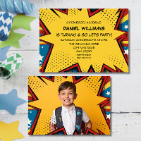 Superhero Assemble Pop Art Birthday Boys