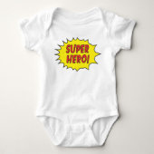 Superhero-Baby-Shirt Baby Strampler (Vorderseite)