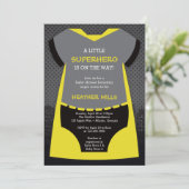 Superhero Baby Shower Einladung für Reena (Stehend Vorderseite)