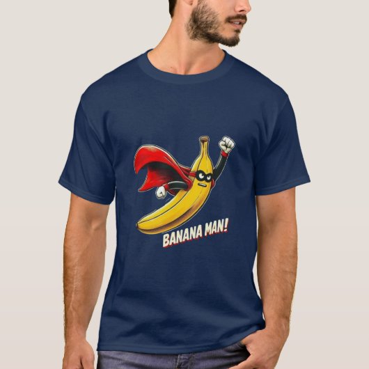 Superhero Banana Man T - Shirt (Vorderseite)