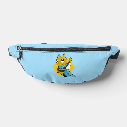 Superhero bee cartoon bauchtasche (Ablage )