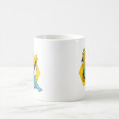 Superhero Biene Cartoon Kaffeemaschine Tasse (Mittel)