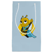 Superhero Biene Cartoon kleine Geschenktasche Kleine Geschenktüte (Vorderseite)