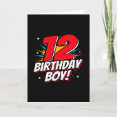 Superhero Birthday - 12 Year Old - 12th Birthday Karte (Vorderseite)