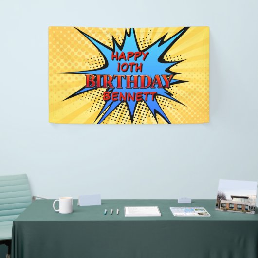 Superhero Birthday Banner (Messeveranstaltung)