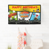 Superhero Birthday Banner (Insitu)
