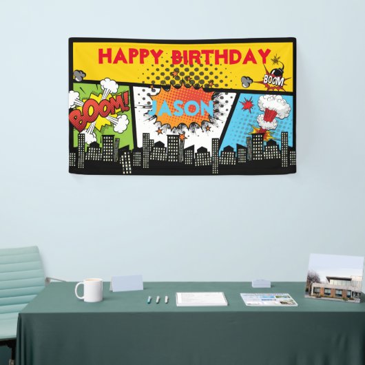 Superhero Birthday Banner (Messeveranstaltung)