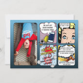 Superhero Birthday Einladung (Vorderseite)