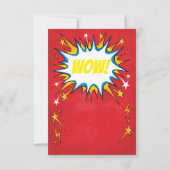 Superhero Birthday Einladung (Rückseite)