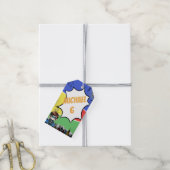 Superhero Birthday Geschenkanhänger (Mit Garn)