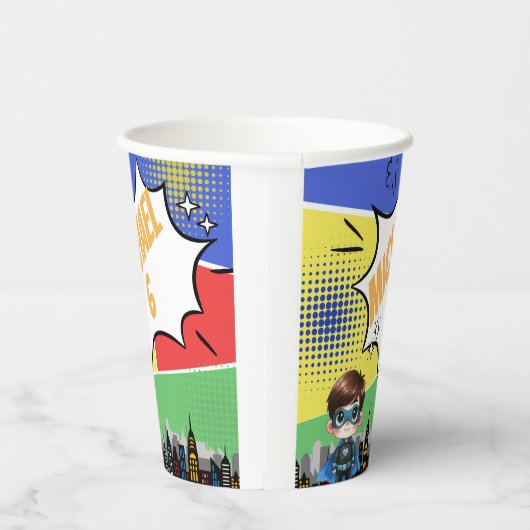 Superhero Birthday Pappbecher (Rechts)