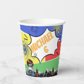 Superhero Birthday Pappbecher (Vorderseite)