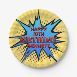 Superhero Birthday Pappteller