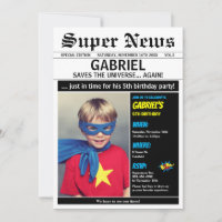 Superhero Birthday Party Boy Girl Picture Foto
