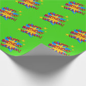 Superhero Birthday Party Geschenkpapier (Ecke)