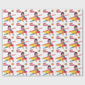 Superhero Birthday Phantastisches Phantastisches G Geschenkpapier (Flach)